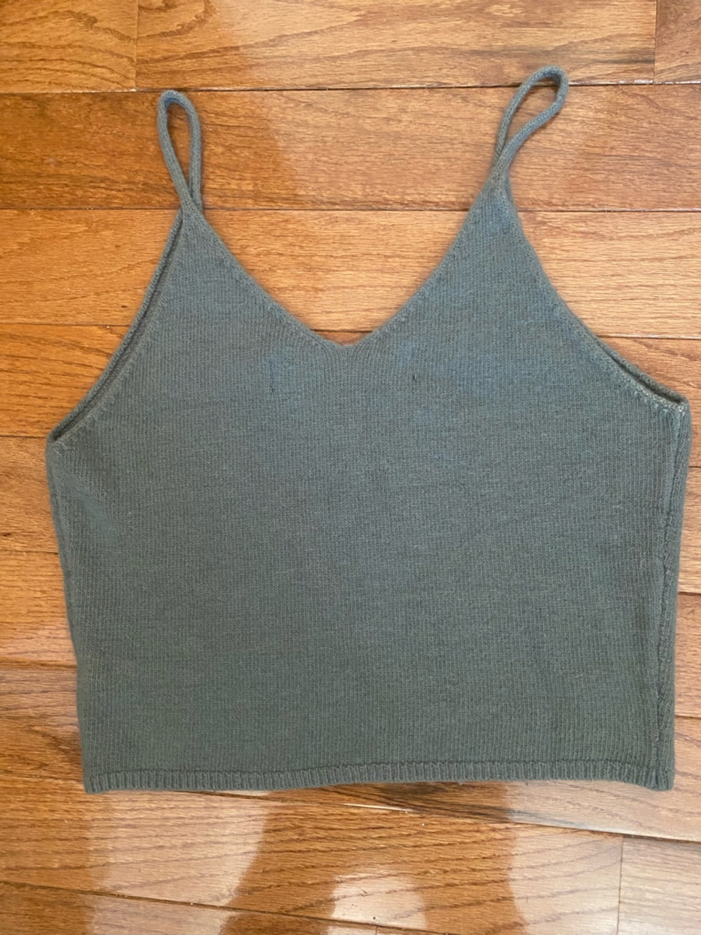 Code x Mode Angora Blend Knit Cami Tank Top Gray Soft Fuzzy Sweater Knit Medium